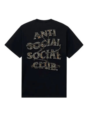 ANTI SOCIAL BLACK TEE 'TANGLED' (STOCK)