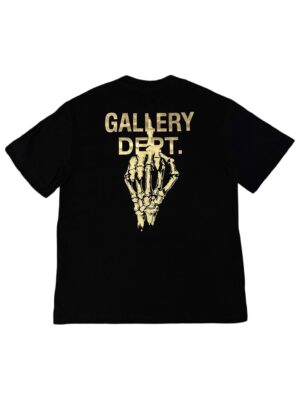 GALLERY BLACK TEE 'SKELETTON FINGER' (STOCK)