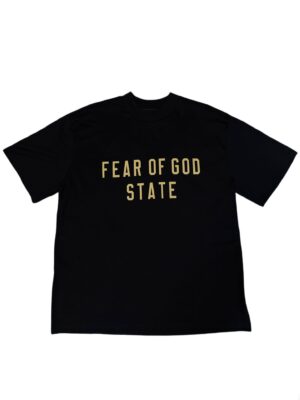 ESSENTIALS FOG TEE 'STATE BLACK' (STOCK)