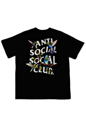 ANTI SOCIAL BLACK TEE 'BIRDS' (STOCK)